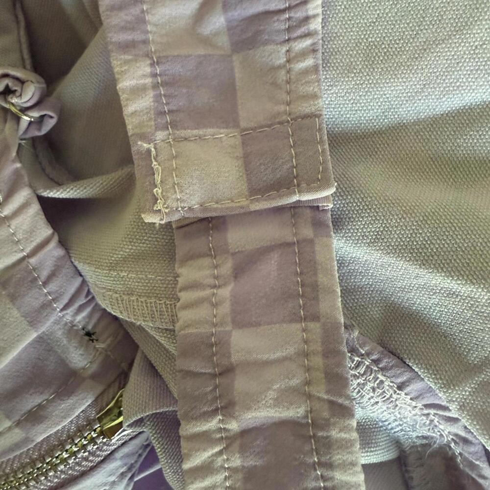 Dolls Kill First Move Checkered Lace-Up Mini Dress Lavender Purple Size Small S - Picture 10 of 10